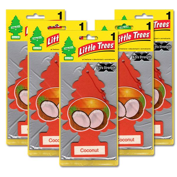 ビッグ リトルツリー ココナッツ 5枚セット Little Trees エクストラ ストレングス 芳...