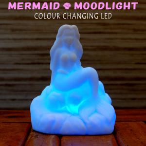 マーメイド ムード ライト Mermaid Mood Light レインボー 七色 ランプ 光る 人魚 LED イルミネーション インテリア かわいい ゆめかわ｜abspec
