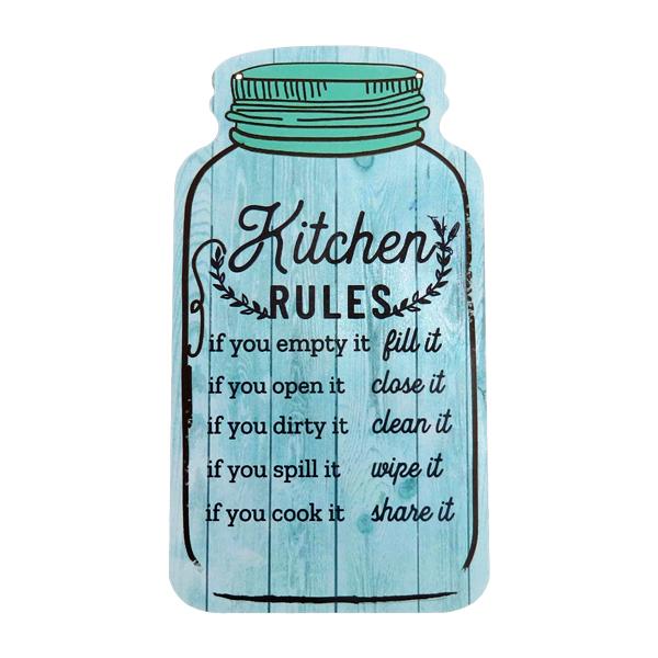 キッチン ウッド メイソンジャー型 サイン プレート (F) Kitchen Wooden Sign...