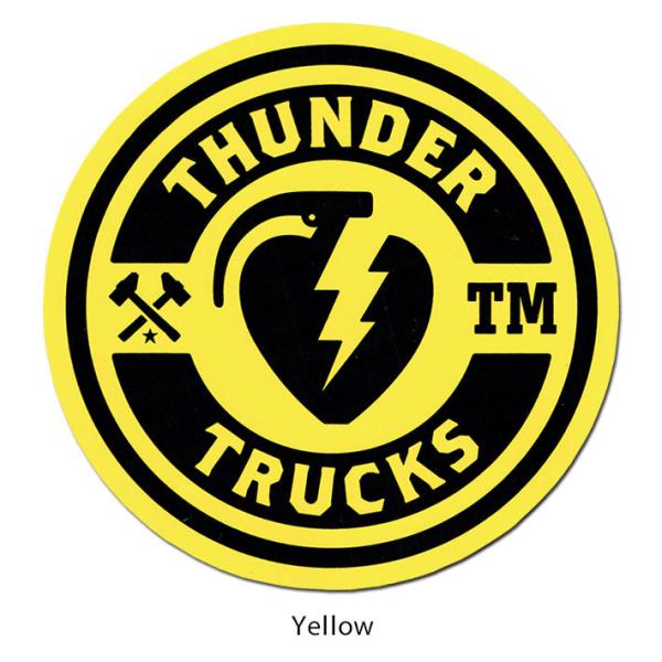 サンダートラック メインライン ステッカー Lサイズ イエロー Thunder Trucks デカー...