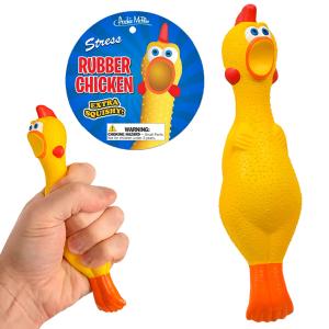 ストレス ラバーチキン STRESS RUBBER CHICKEN ニワトリ 人形 フィギュア おもちゃ にぎにぎ スクイーズ おもしろ｜abspec