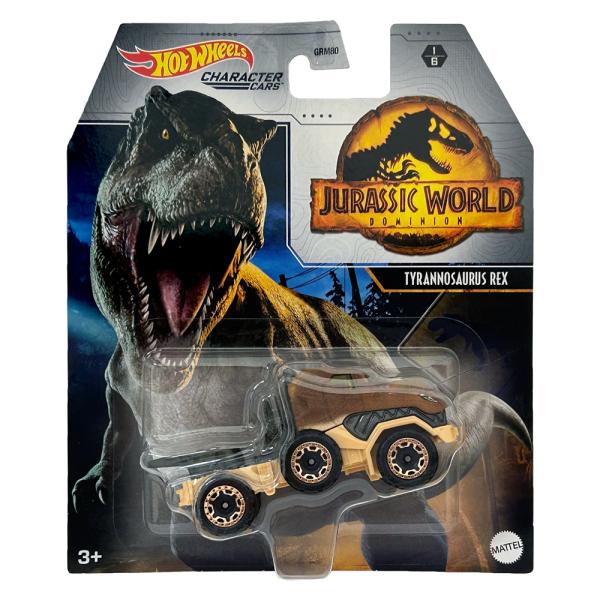 ティラノサウルス レックス　マテル ホットウィール キャラクターカー ジュラシックワールド 恐竜 ミ...