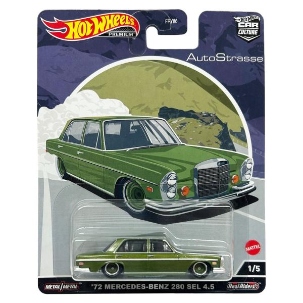 1972 メルセデスベンツ 280SEL 4.5L マテル ホットウィール カーカルチャー 1/64...