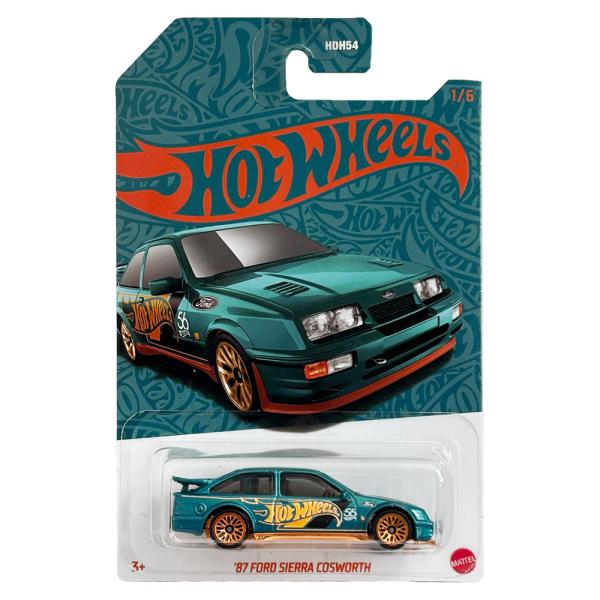 1987 フォード シエラ コスワース マテル ホットウィール 1/64スケール ミニカー 56周年...
