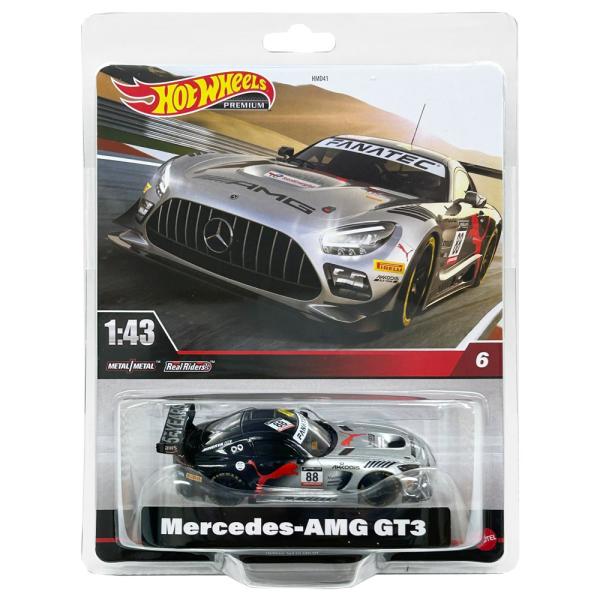 メルセデスAMG GT3 マテル ホットウィール プレミアム リアルライダース 1/43スケール ミ...