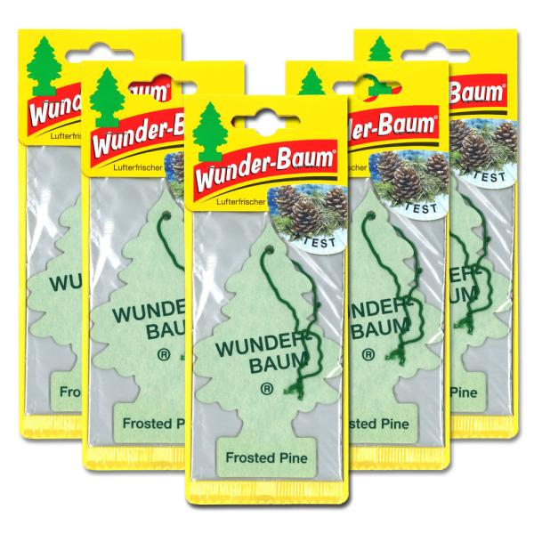 ワンダーバーム エアフレッシュナー フロステッド パイン 5枚セット 芳香剤 車 部屋 吊り下げ ワ...