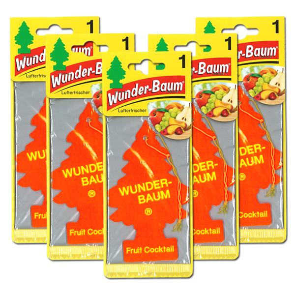 ワンダーバーム エアフレッシュナー フルーツカクテル 5枚セット 芳香剤 車 部屋 吊り下げ ワンダ...