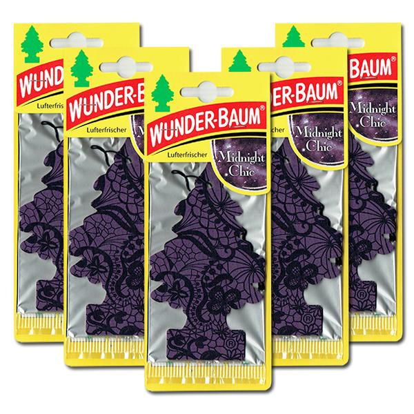 ワンダーバーム エアフレッシュナー ミッドナイト シック 5枚セット 芳香剤 車 部屋 吊り下げ ワ...