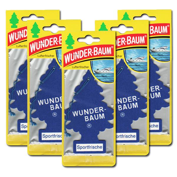 ワンダーバーム エアフレッシュナー スポーツ フレッシュ 5枚セット 芳香剤 車 部屋 吊り下げ ワ...