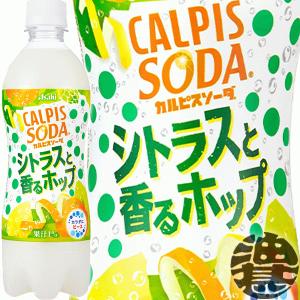 カルピス カルピスソーダ シトラスと香るホップ 500mlペットボトル×24本/ot/