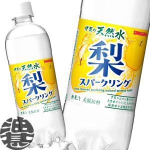 『２ケース送料無料！』（地域限定）サンガリア 伊賀の天然水 梨スパークリング 500mlペットボトル×48本【なし ナシ 炭酸飲料】/sg/｜aburajinshop