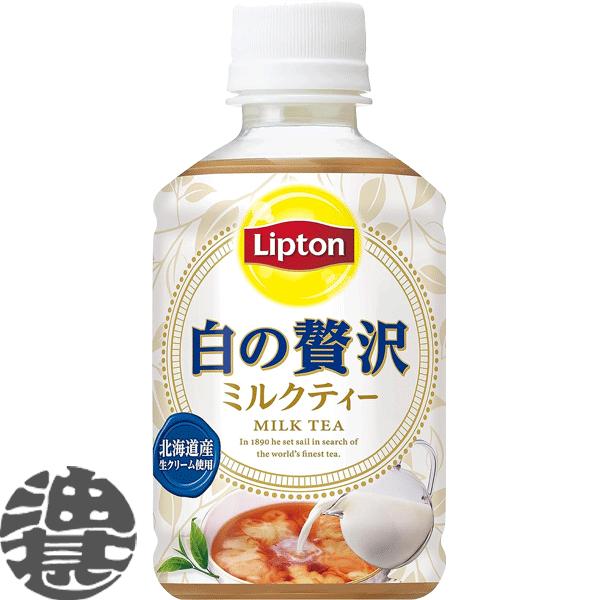 『２ケース送料無料！』（地域限定）サントリー Lipton 白の贅沢 ミルクティー 280mlペット...