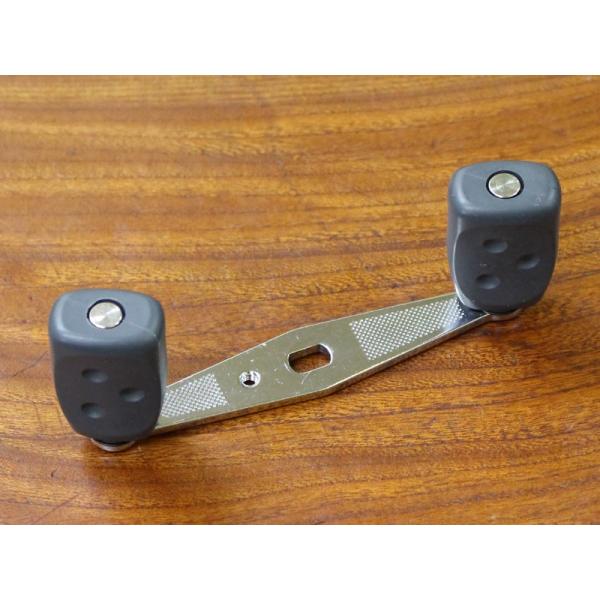 クローム★☆★ABU アブ 80mmハンドル★チェッカー付☆★グレーノブ