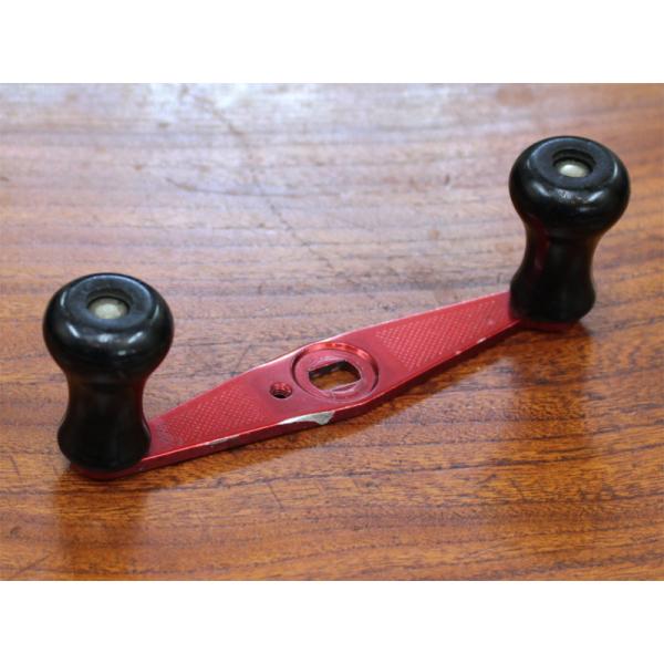 ★☆★ABU アブ 80mmハンドル★☆チェッカー付★ 赤