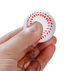 アクセサリーグッズ 通販 プレゼント やわらかキーホルダー野球ボール（大）１個