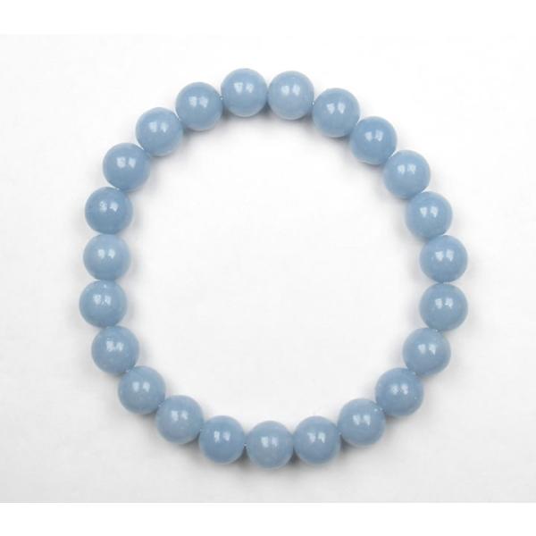 AAAエンジェライト 8mmブレスレット 天使と日常にコンタクトするテレパシー能力、深い癒しと静謐の...