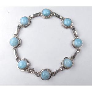 ラリマー ブレスレット タンブル b1larimar006 : ラベンダーストーン