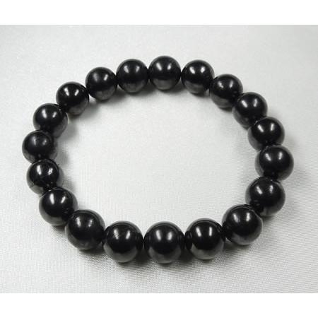 シュンガイト10mmブレスレット ハイレベルの浄化 光を受け取る準備 生命の起源 B1shun010