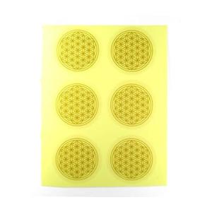 フラワーオブライフ25mmシール 6枚分 神聖幾何学図形