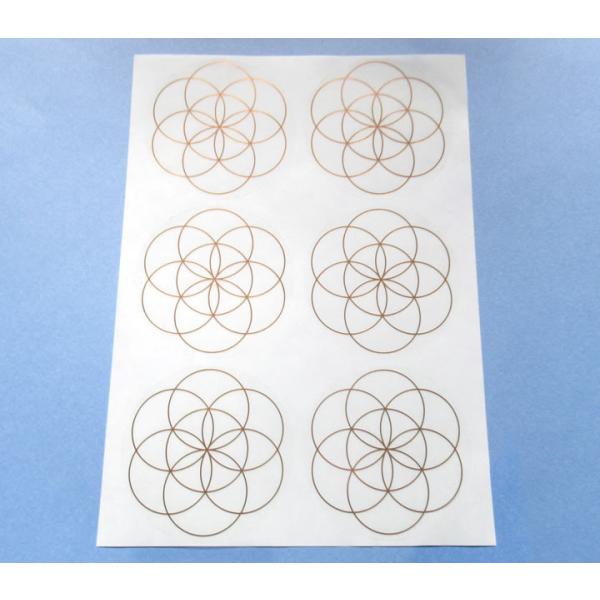 【Aタイプ57mm6枚】シードオブライフ 57mmシール 6枚分 神聖幾何学図形 ステッカー fol...