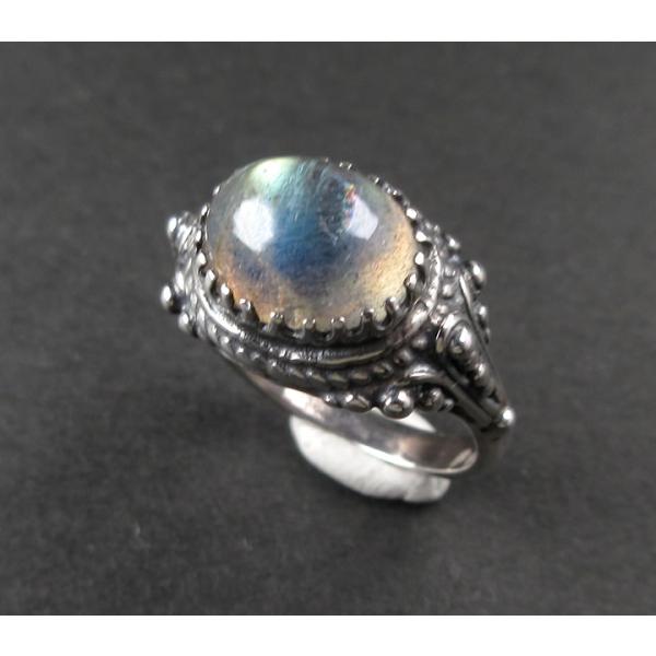 ラブラドライト 10mm リング 12号 ヘブンアンドアース社 lab544r01