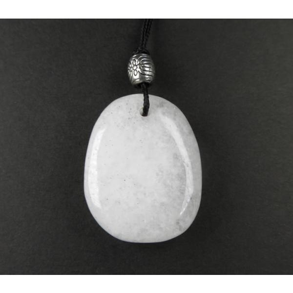 アゾゼオ ニュージーランドホワイトアゼツライト コードペンダント H&amp;E社証明書付 ピュリティオブラ...