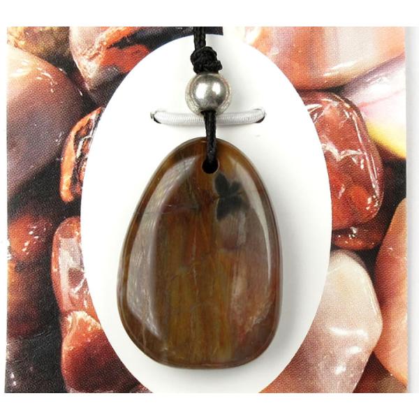 ペトリファイドウッド コードペンダント 8.4g H&amp;E社証明書付 最も高いレベルへのトランスフォー...