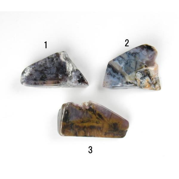 パープルセージアゲート タンブル デンドリック H&amp;E社 ヘブンアンドアース プロテクション、浄化、...