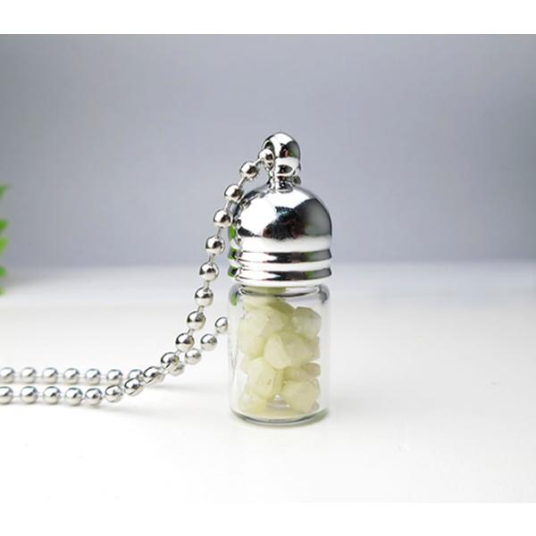 ローディザイト ( ローディサイト ) 瓶入り ペンダント 80cmチェーン付き さざれ オルゴナイ...