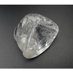 ロシレムアイスクォーツ タンブル 23g 虹あり 第44チャクラを開くアクエリアス時代の石 原石 rusice127