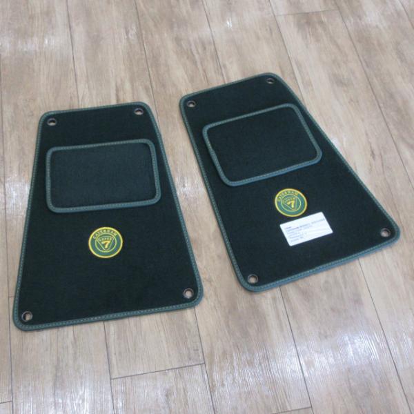 英国製フロアマット ケーターハム用 グリーン 右ハンドル用