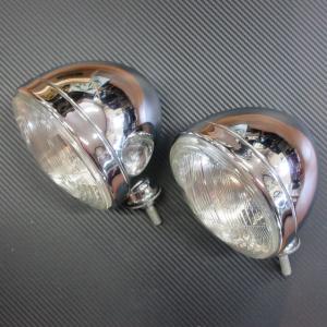 WIPAC 7インチ QUADOPTIC ヘッドランプ H4バルブ付き 左側通行用 : AC
