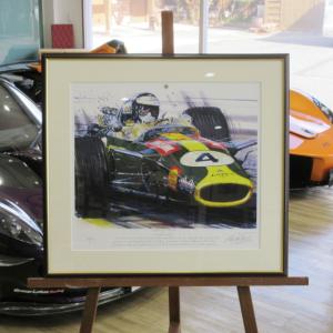 Green and Yellow ／ Jim Clark 額装済