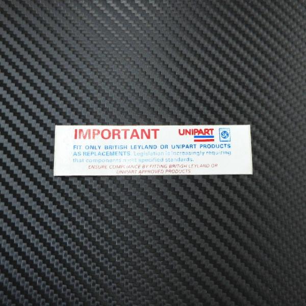 ブリティッシュレイランド BRITISH LEYLAND UNIPART IMPORTANT警告・重...