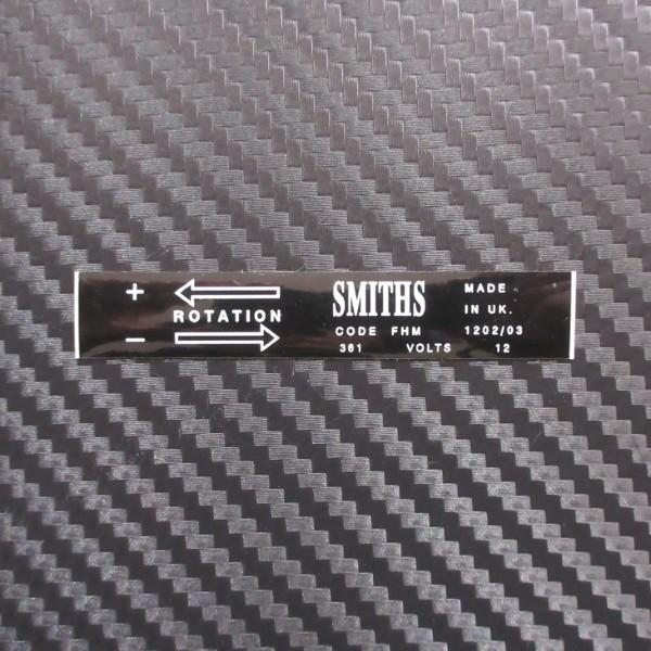 スミス SMITHS 電装品ステッカー ビンテージスタイル MGB FAN MOTOR STICKE...