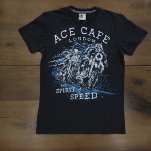 エース カフェ ロンドン Spirit of Speed メンズTシャツ ブラック｜ac-minds-aj