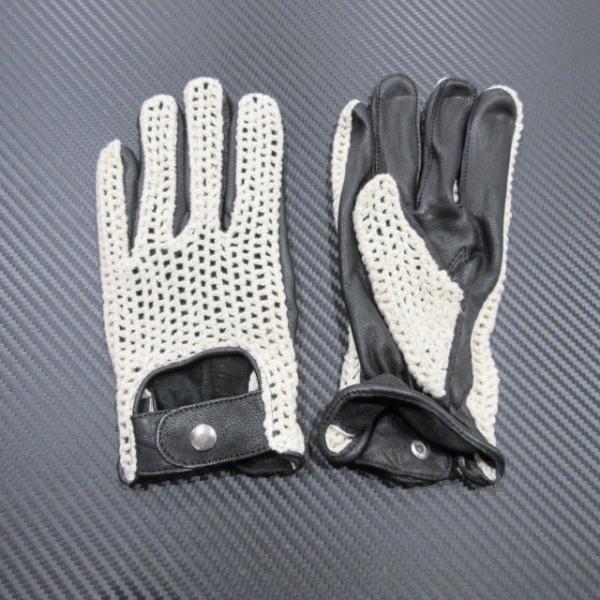 クラシック イングリッシュ レザー ドライビング グローブ ／ ブラック COLORLINX