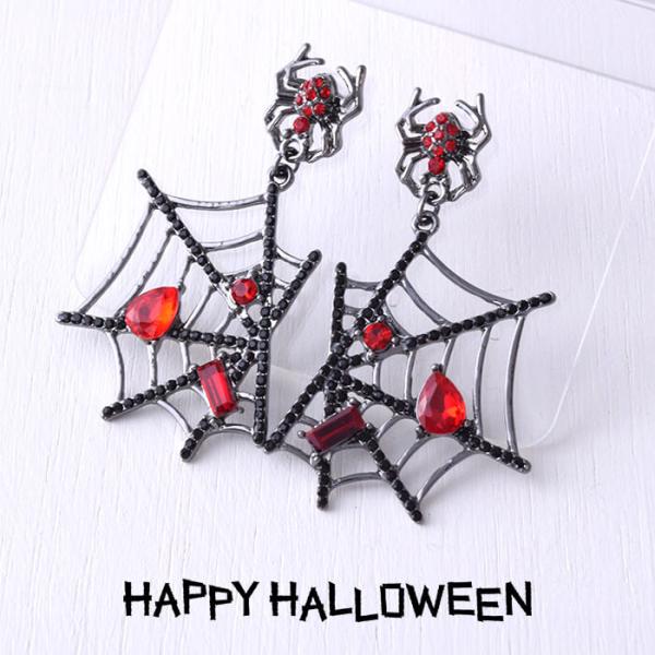 ピアス 蜘蛛の巣 ハロウィン ハロウィンパーティー ぶら下がり 個性的