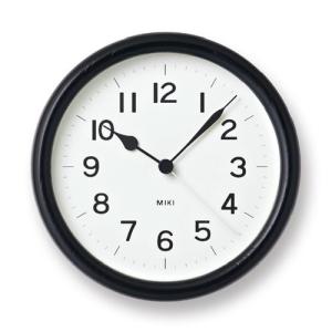 掛け時計  MIKI URUSHI（NY22-04 BK） / ブラック レムノス 【在庫がない場合２〜４週間かかる事ございます。ご希望の添えない際はキャンセル承ります】｜accaplus