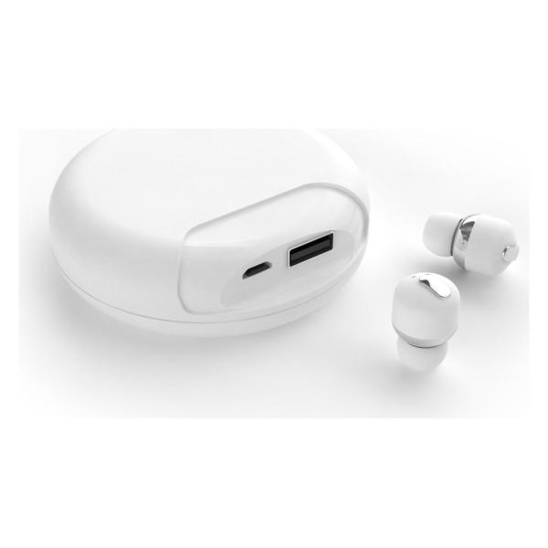 完全ワイヤレスイヤホン Air Twins（エアーツイン）ホワイト 左右完全独立 無線 スポーツ B...