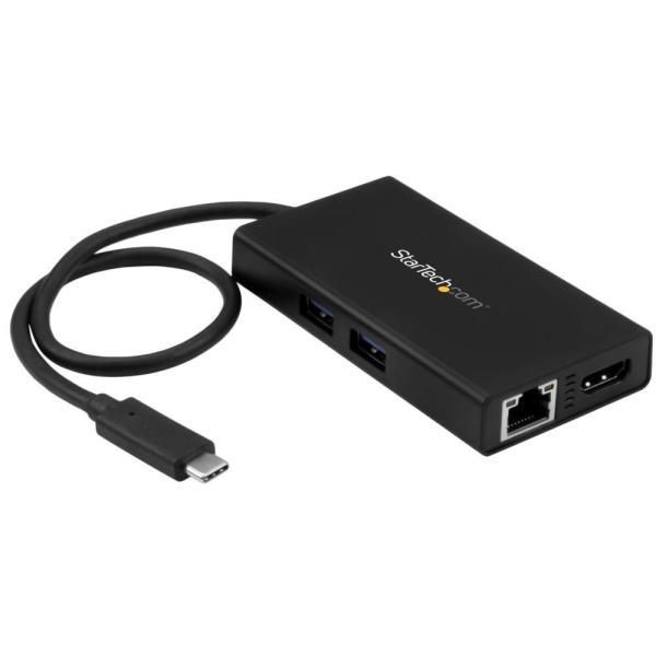 USB Type-C接続マルチアダプタ 4K HDMI対応 2x USB-Aポート 60W USB ...