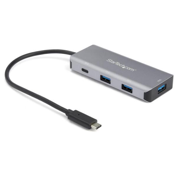 4ポートUSB Type-Cハブ 10Gbps 3x USB-A 1x USB-C 25cmホストケ...