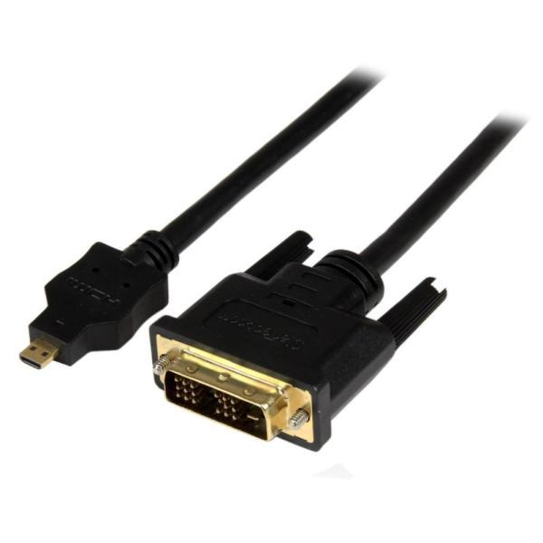 Micro HDMI - DVI-D変換ケーブル 2m マイクロHDMI(19ピン) オス- DVI...