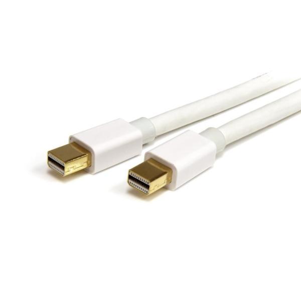 ミニディスプレイポートMini DisplayPort ケーブル 3m ホワイト Mini DP(オ...