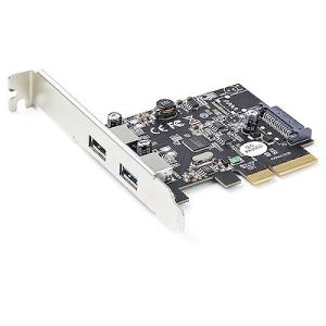 2ポートUSB-A増設PCI Expressインターフェースカード 各ポートで10Gbpsに対応 U...