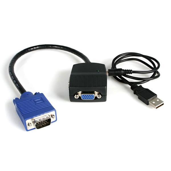 2ポートVGAディスプレイ分配器 2x VGA アナログRGB スプリッタ Splitter USB...