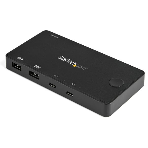 USB-Cパソコン対応2ポートKVMスイッチ 4K60Hz HDMI コンパクトUSB Type-C...