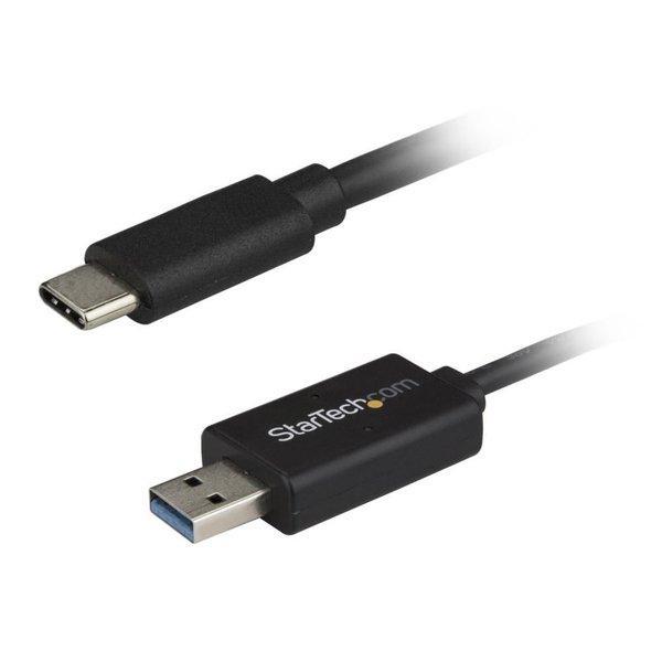 USB-C - USB-A データリンクケーブル Mac  Windows対応USBデータ転送ケーブ...