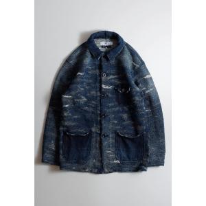 予約 FDMTL ファンダメンタル JACQUARD DENIM COVERALL 5YR WASH カバーオール【8月】｜accept-himeji