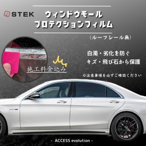 ウィンドウモール メッキモール トリムモール プロテクションフィルム ルーフレール無 ※施工料金込み｜access-ev